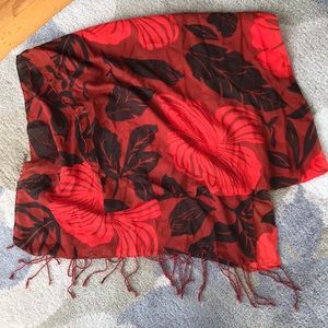 Red scarf